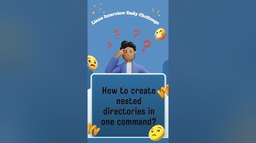 How to create nested directories in one command?