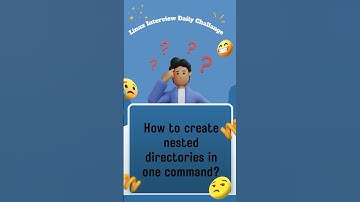 How to create nested directories in one command?