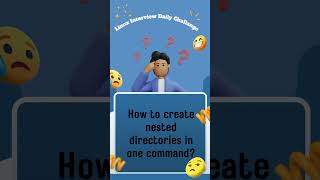 How to create nested directories in one command?