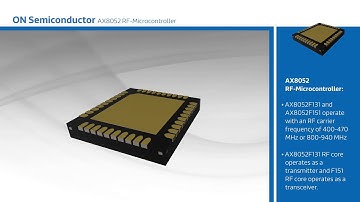 New at Mouser – ON Semiconductor AX8052F1xx RF Microcontroller