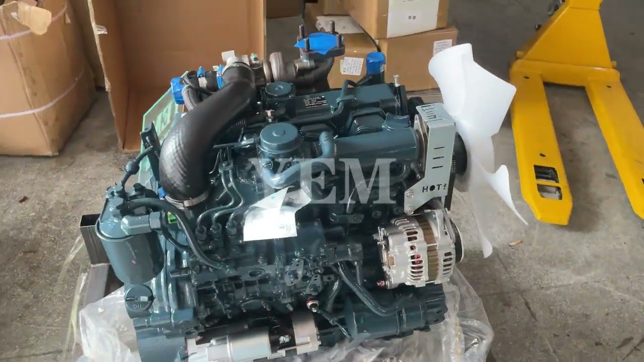 Двигатель Kubota V3307 в сборе.
