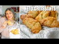 EASY KETO CROISSANTS! How to Make Keto Crescent Rolls ONLY 1 NET CARB