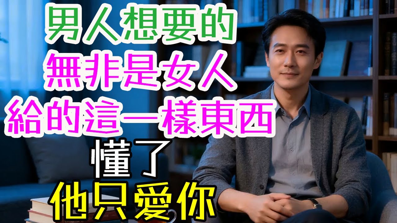 男人想要的，無非是女人給的這一樣東西，懂了他只愛你。#男人 #女人 #價值感 #理解 #接納 #崇拜感 #被肯定 #安全感 #情感共振 #心安 #情緒 #信任 #壓力 #疲累 #孤單 #溝通 #