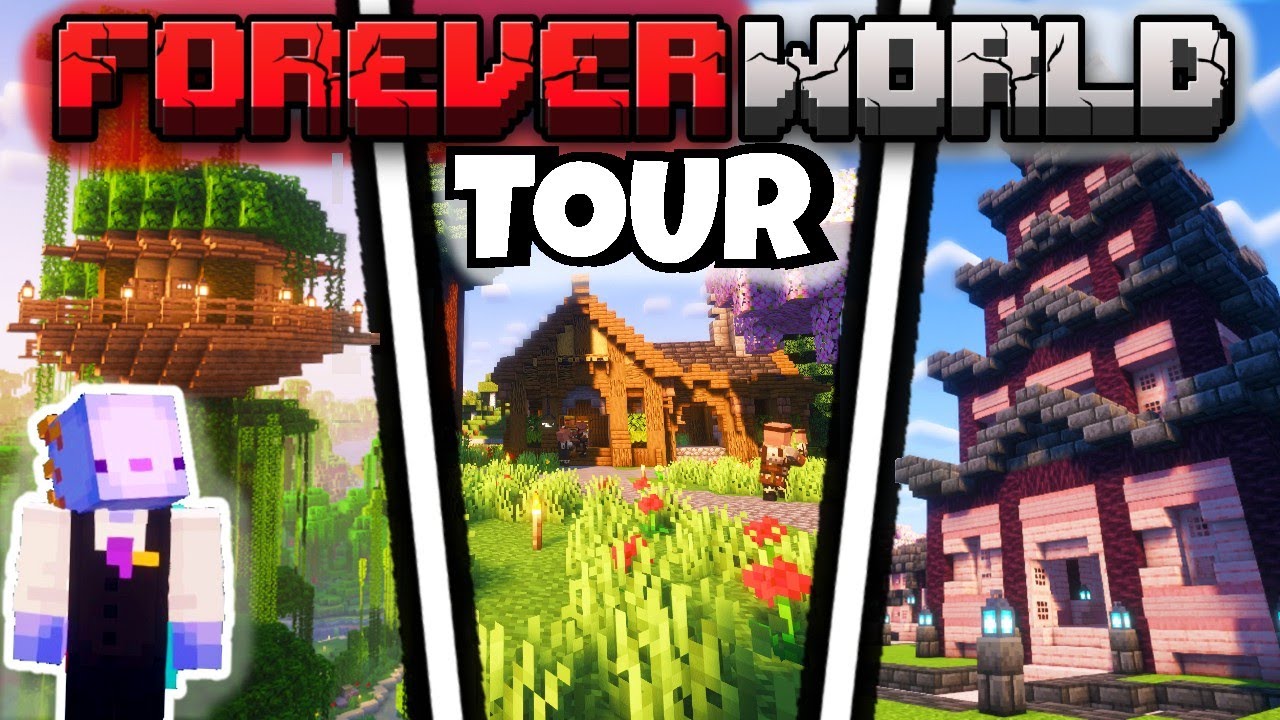 Minecraft Forever Server Full TOUR Of My Minecraft FOREVER WORLD - YouTube