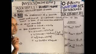 Physics mock test 1 for ReNEET 2026:oscillations &waves:Q(22)