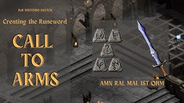 D2R: Rolling Call to Arms Runeword on a Crystal Sword