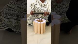 Recycled Cardboard Rolls: Creative DIY Table 😍🏠