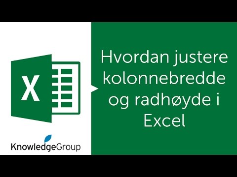 Video: Hvordan begrenser jeg kolonnebredden i Excel?
