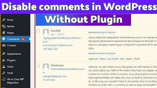 Disable comments in WordPress blog post without plugin