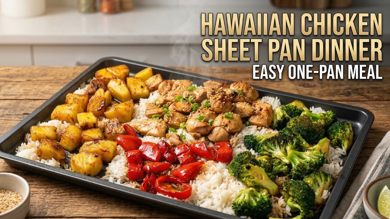 Hawaiian Chicken Sheet Pan Dinner (Easy One‑Pan Meal) - YouTube