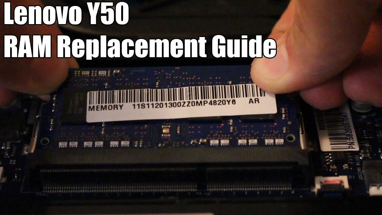 How to Replace RAM in Lenovo Y50 - YouTube
