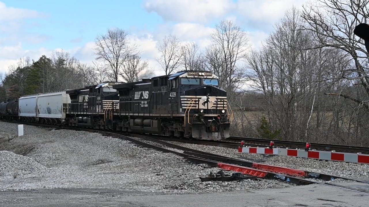 Freight Train Crossing Captured Live