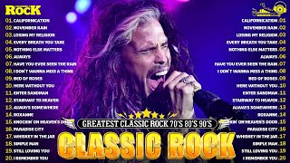 Guns N' Roses, Bon Jovi, Metallica, ACDC, U2,Queen, Aerosmith | Classic Rock 70s 80s 90s Full Album