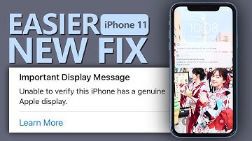 Easier New Fix-iPhone 11 Series Non Genuine Screen Warning Important Display Message