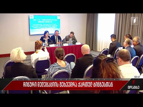 ჩინური დელეგაციის შეხვედრა ქართულ ბიზნესთან