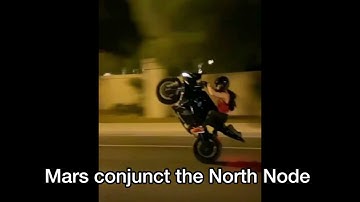 Mars conjunct the North Node