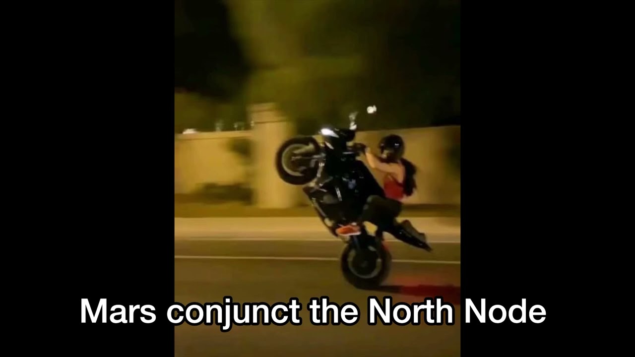 Mars conjunct the North Node