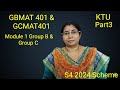 KTU S4 Maths 2024 Scheme | GBMAT401 & GCMAT401 | Group B & C| Module1 DISCRETE RANDOM VARIABLE PART3