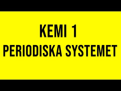 Video: Hur är det periodiska systemet utformat?