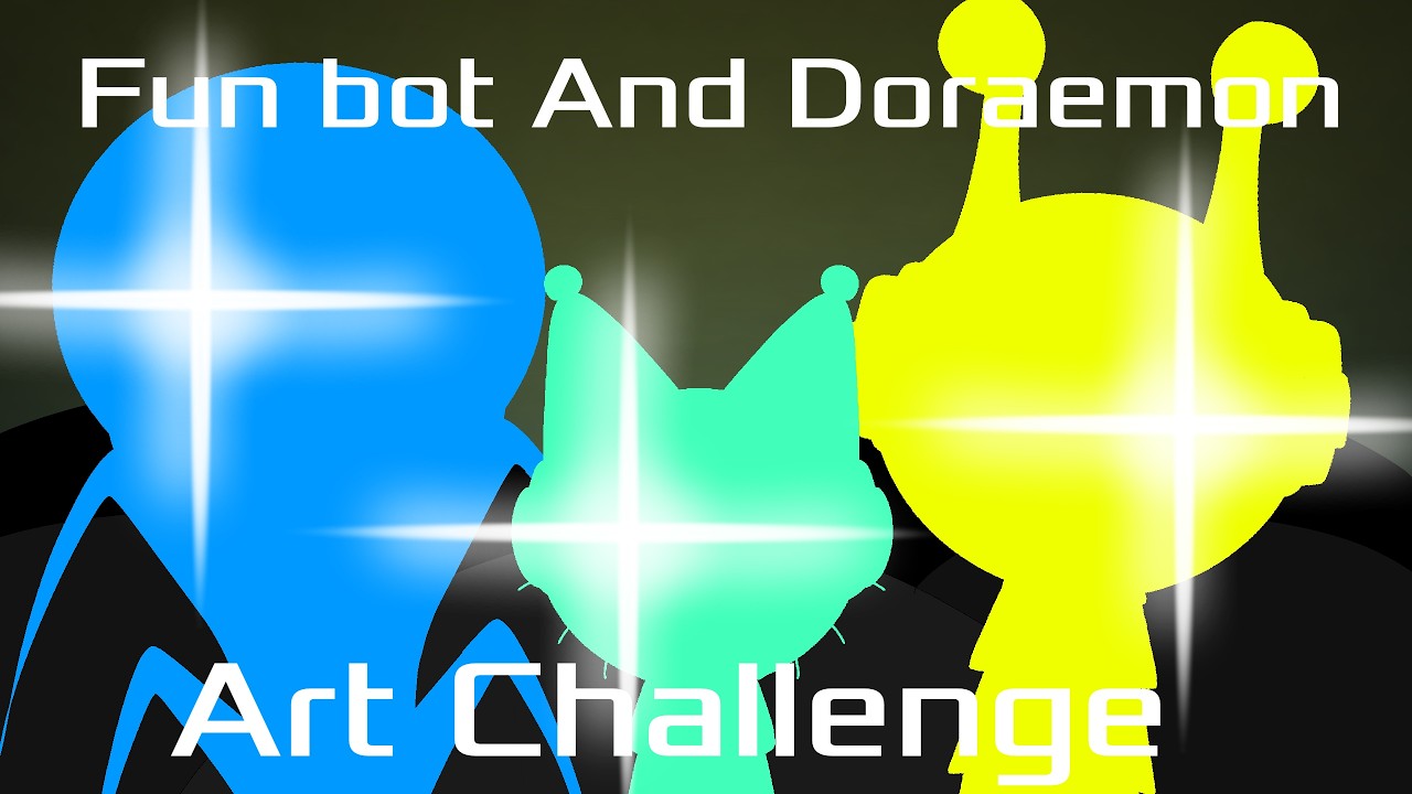Fun bot and Doraemon Art Challenge - YouTube