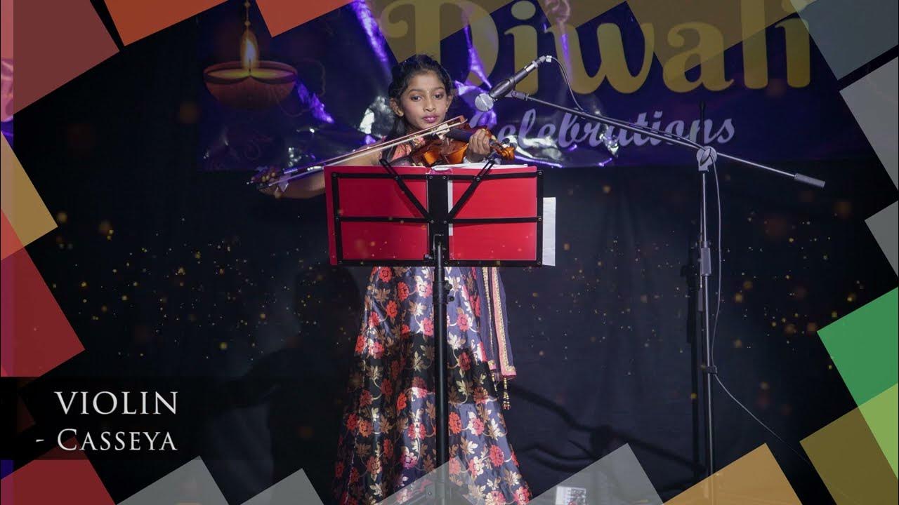 Violin Performance at ICSCGalway Diwali2022 Festival Of Lights in