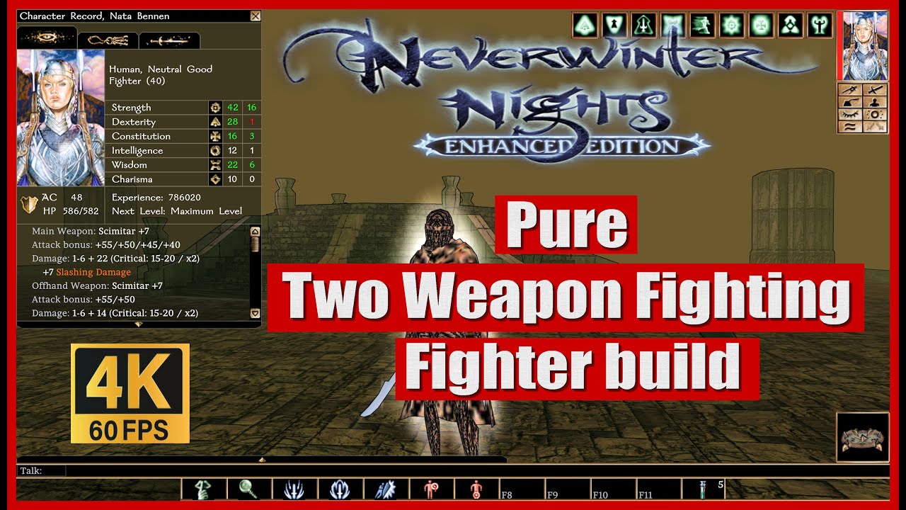 Neverwinter Nights 1 Pure Two Weapon Fighting Fighter build