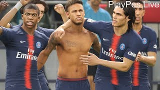 Pes 2019 - Psg Vs Barcelona - Full Match & Neymar, Cavani, Mbappe Amazing Goals - Pc Gameplay Hd