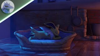 Pokemon Micro Shorts A Sleeping Jolteon
