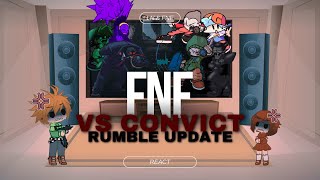 LN & FNF React - FNF Vs Convict | RUMBLE UPDATE | FNF Mod
