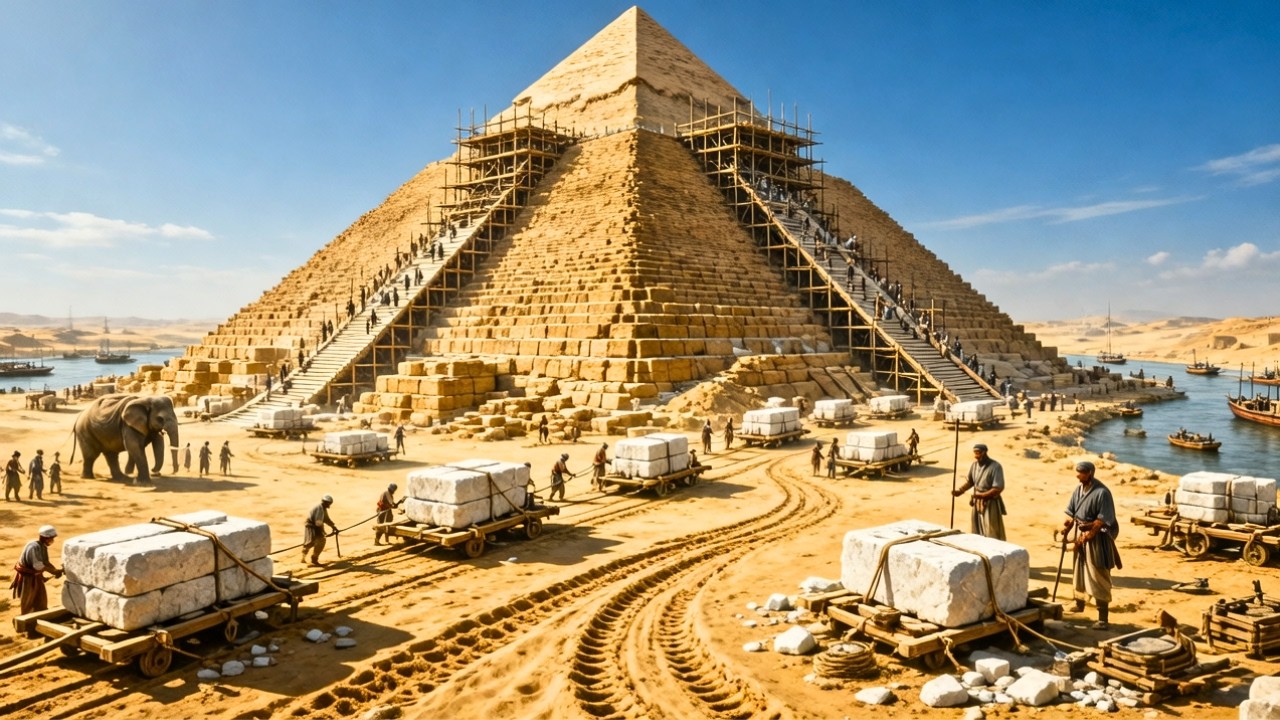 How Was the Great Pyramid Built: 2.3 Million Blocks Without Machines ...