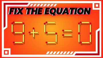 Fix the WRONG Equation by Moving JUST One Stick 😱 | Impossible Matchstick Puzzle Test