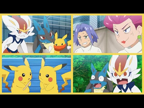 Ash's Lucario & Goh's Cinderace vs Team Rocket - Pokemon Journeys Episode 48 REVIEW