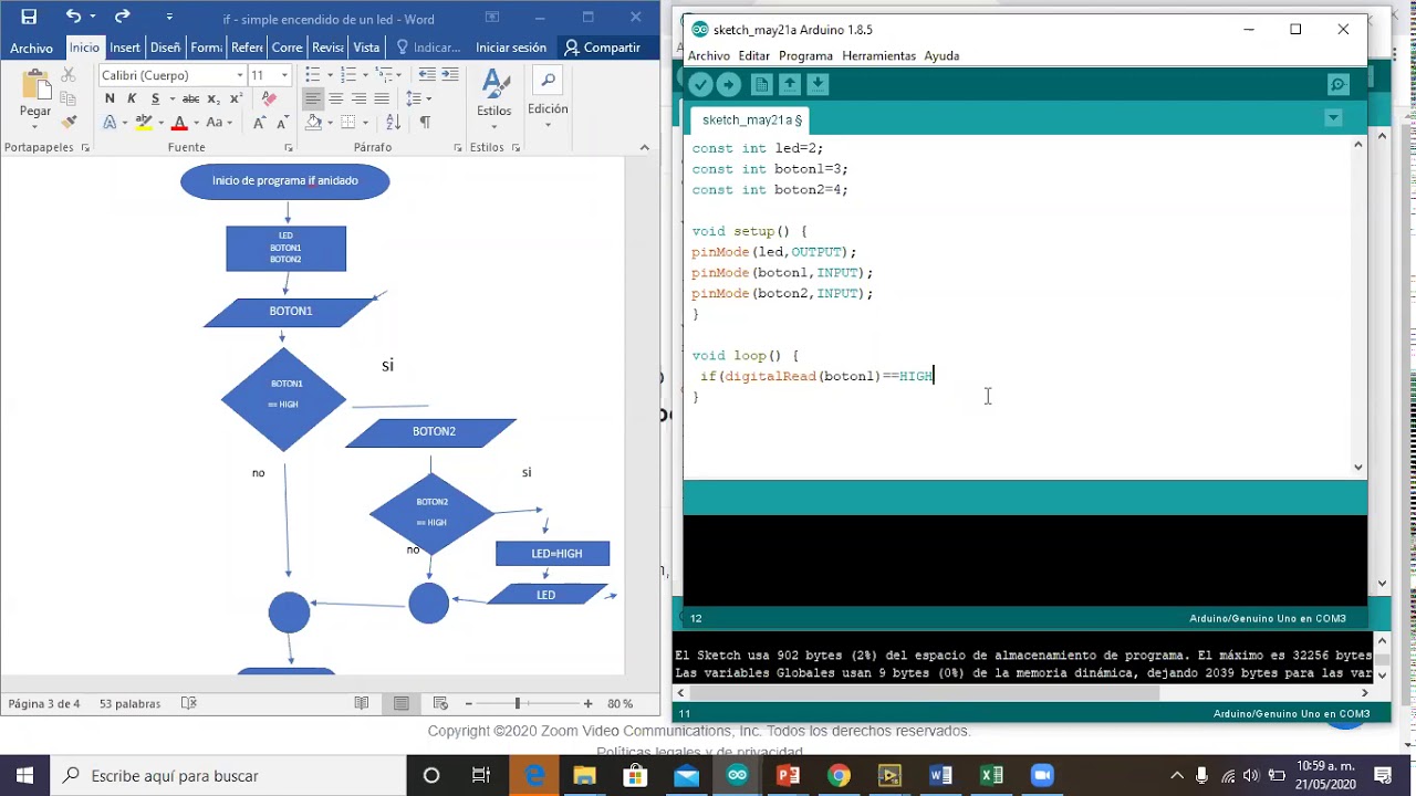 Vídeo 4 Programación en Arduino if anidado - YouTube