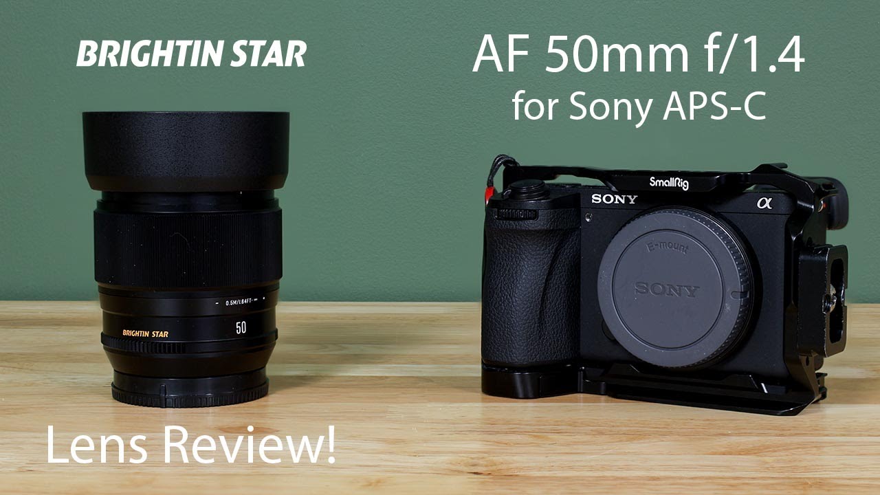 Brightin Star AF 50mm f/1.4 Autofocus Prime Lens for Sony E APS-C