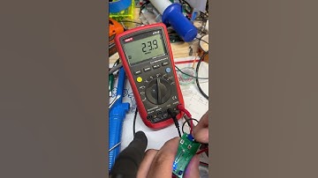 DMM showing PWM duty cycle change.