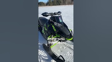 300HP Turbo Arctic Cat #turbo #snowmobile
