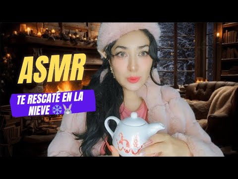 ASMR Elfa Te Rescata ❄️🐰💕  Chocolate Caliente con bombones 🍫 Soft Spoken Atención Personal Relax