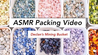 Let’s pack a Declan’s Mining Bucket. #activitesforkids #crystals #asmr #canyoudigit #packing