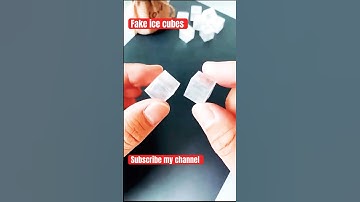 How to make Fake ice cubes with cello tape #howto #howtomake #ice #artandcraft #art #craft