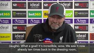 Klopp - Alisson goal absolutely incredible...wow! | Liverpool | Premier League 英超 利物浦 克洛普谈门将阿利松进球