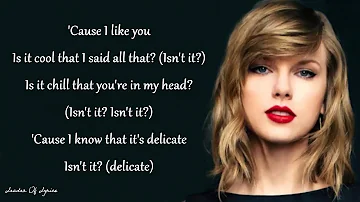 What is the meaning of Taylor Swift delicate?