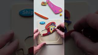 Colorful Ship Puzzle for Kids 🚢  Fun Learning Toy for Toddlers #shorts