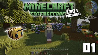 A NEW Beginning! Minecraft Cottagecore Let's Play! | EP1 | Minecraft 1.20.1 Modded Survival