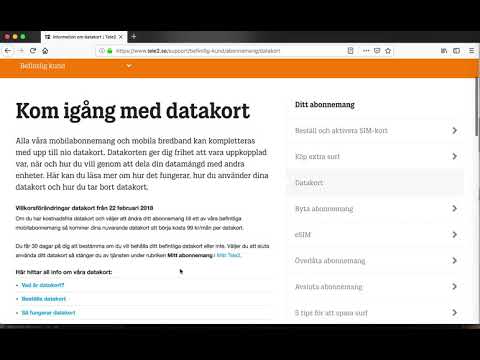 Video: Hur Man Aktiverar "Black" -tariffen På Tele2