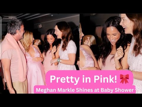 meghan markle's pink dress at Queen's Young Leader Awards 2018 Meghan Markle's Posse baby shower
