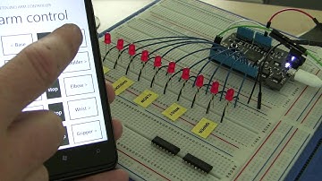 LEDs controlled by a Windows Phone via a netduino