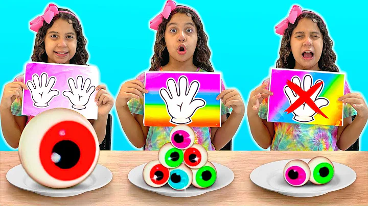 SEM MOS vs UMA MO vs DUAS MOS comendo - Sarah de A...