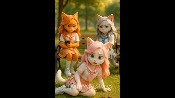 School Bully Story: Outcast Girl Fights Back #cats #cat #shorts #ai #story #meow
