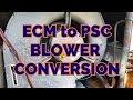 ECM to PSC Blower Motor Conversion (Detailed)