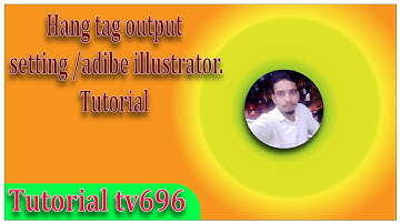Hang tag output setting in illustrator.